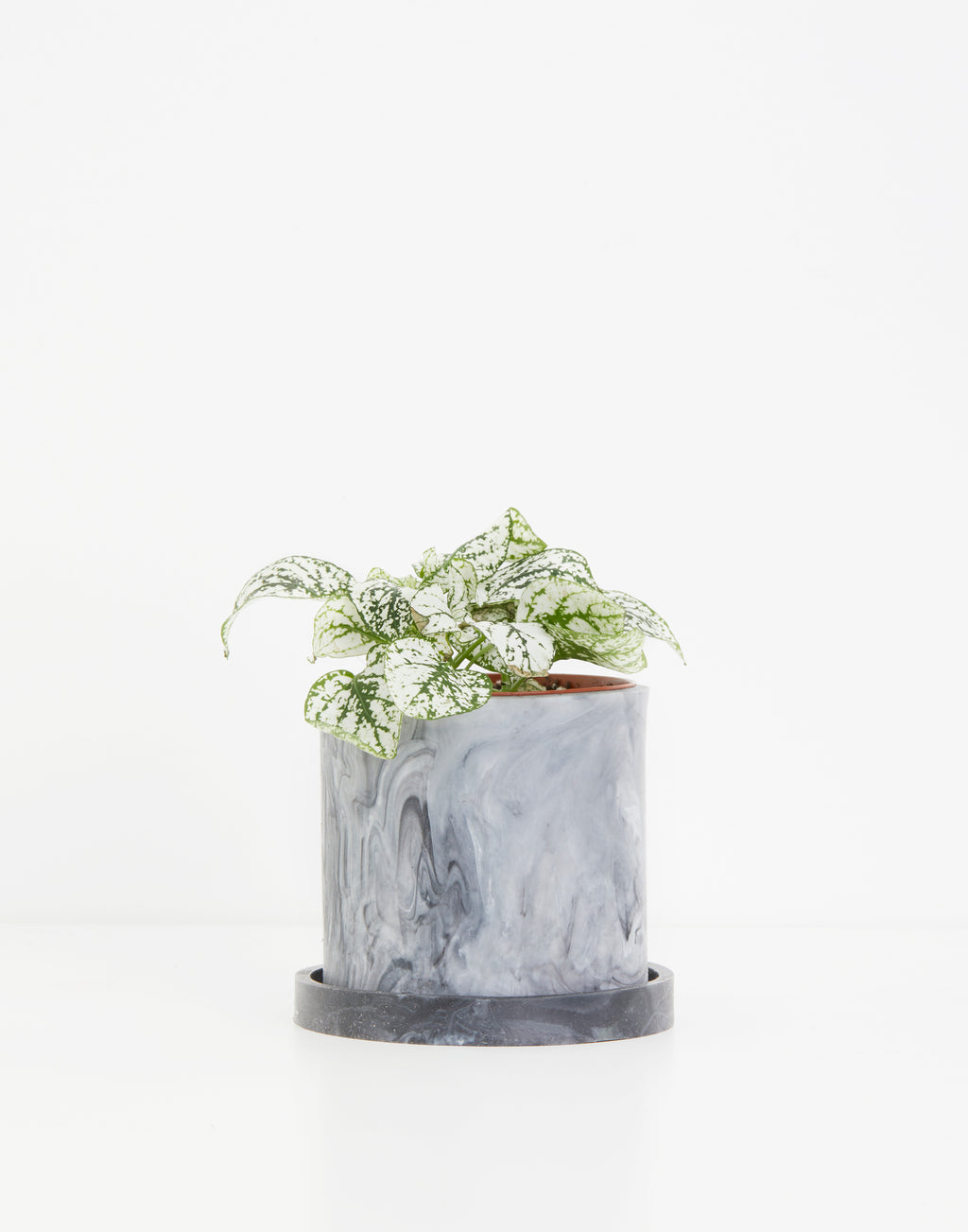 Grey Marble Plant Pot