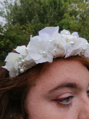 Pearl and Flower Headpiece