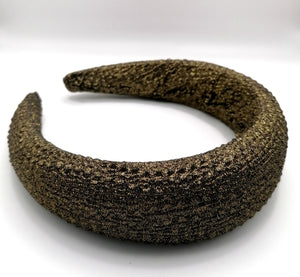 Gold Textured Upcycled Headband