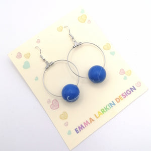 Blue Planet Round Hoops